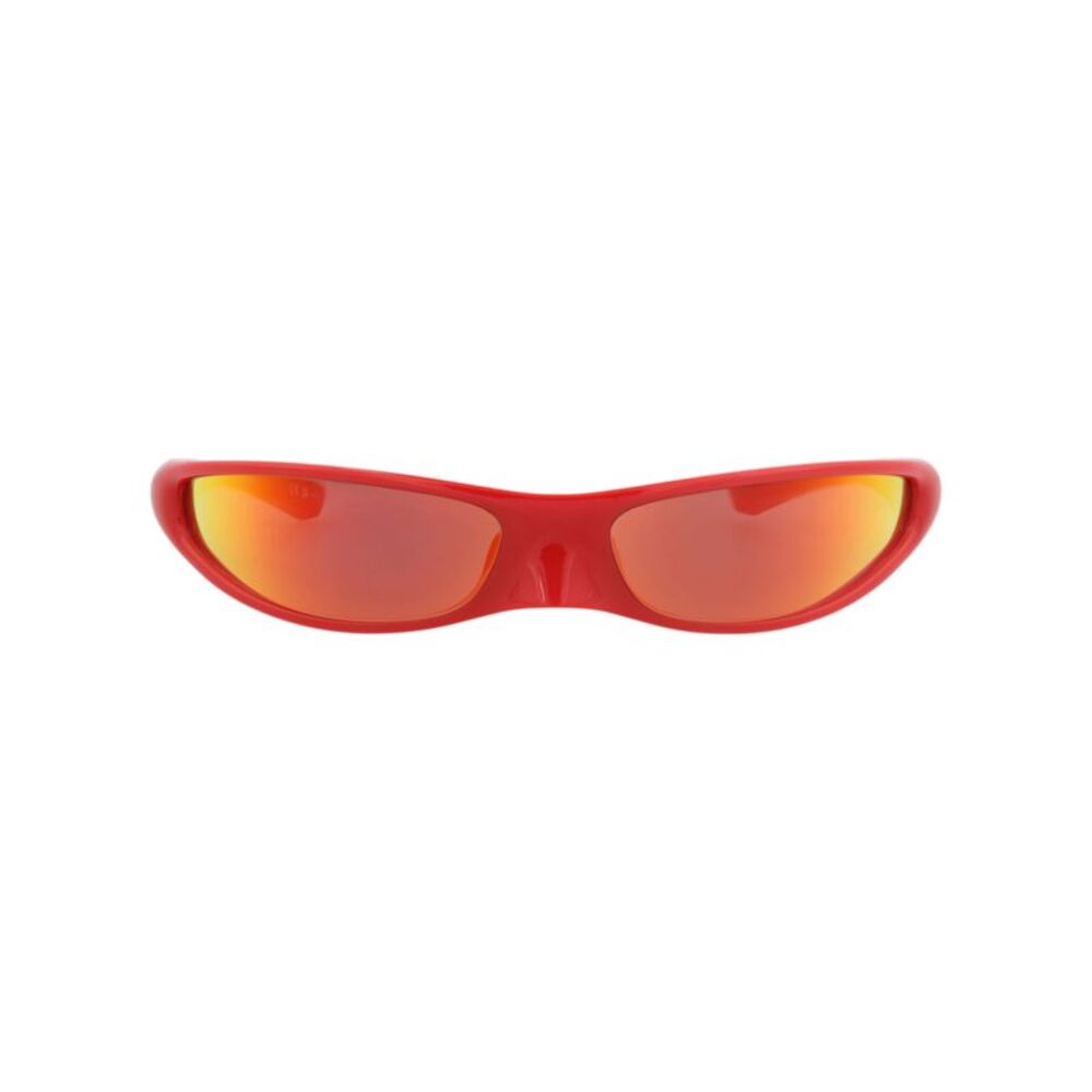 Balenciaga Shield-Frame Bio-Injection Sunglasses Red Unisex-Adult